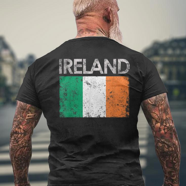 Vintage Ireland Irish Flag Pride Men's T-shirt Back Print Gifts for Old Men
