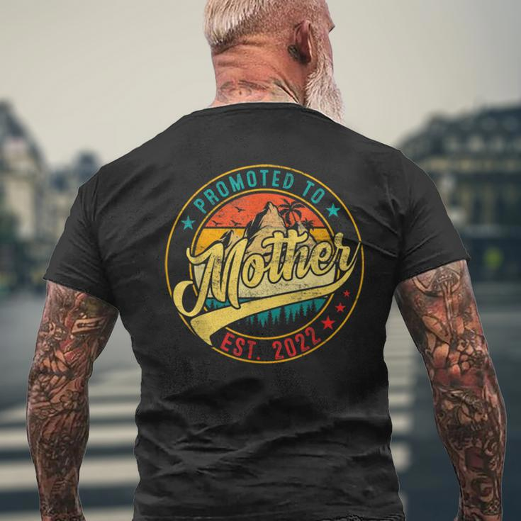 Vintage Promoted To Mother 2022 New Mom GrandmaMen's Back Print T-shirt Gifts for Old Men