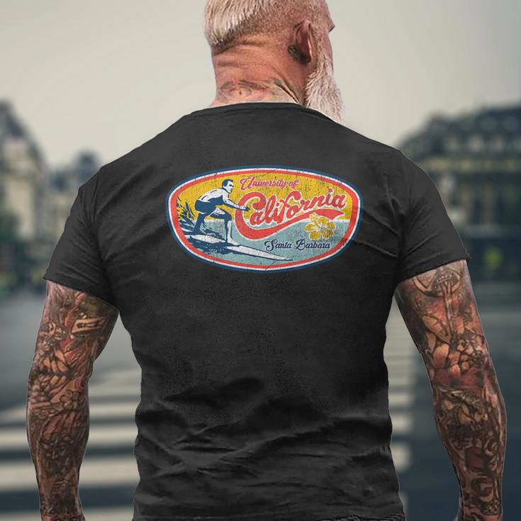 Vintage Retro Surf Style Ucsb Men's Back Print T-shirt Gifts for Old Men