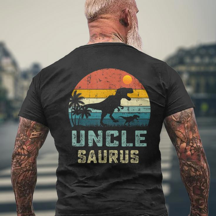 Vintage Unclesaurus Fathers DayRex Uncle Saurus Men Dad Mens Back Print T-shirt Gifts for Old Men