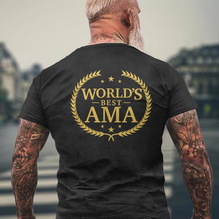 Worlds Best Ama T Greatest Ever Award Gift Mens Back Print T-shirt ...