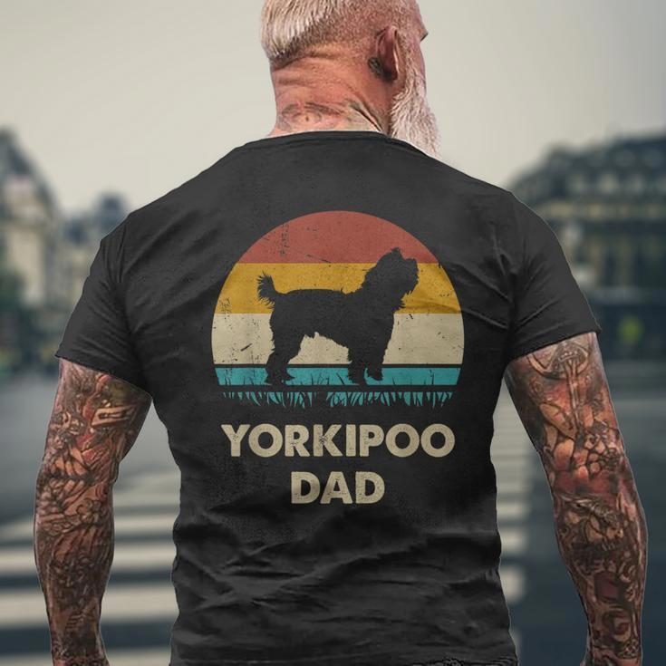 Yorkipoo Dad For Men Yorkipoo Dog Lovers Vintage Dad Men's T-shirt Back Print Gifts for Old Men