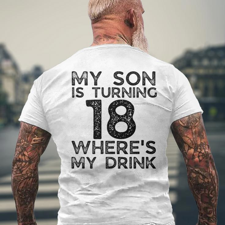 18Th Birthday For Dad Mom 18 Year Old Son Family Squad Men's T-shirt Back Print Gifts for Old Men
