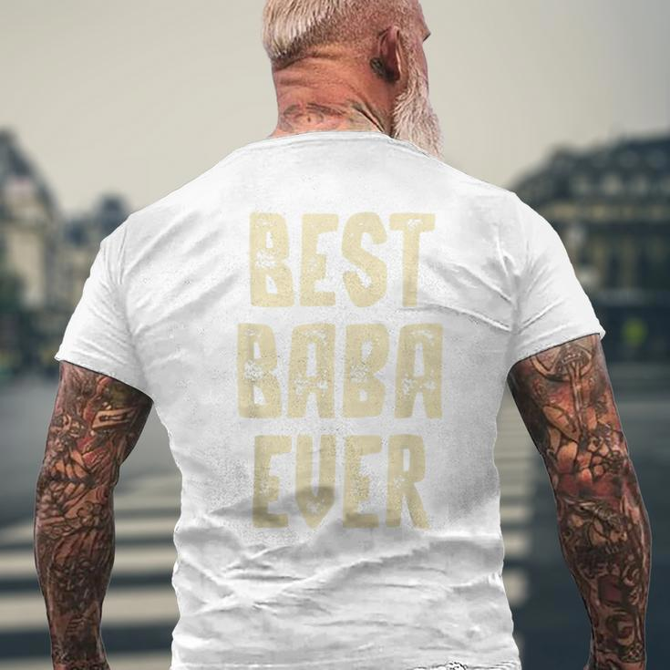Best Baba Ever Arabic Arab Father Dad Mens Back Print T-shirt Gifts for Old Men