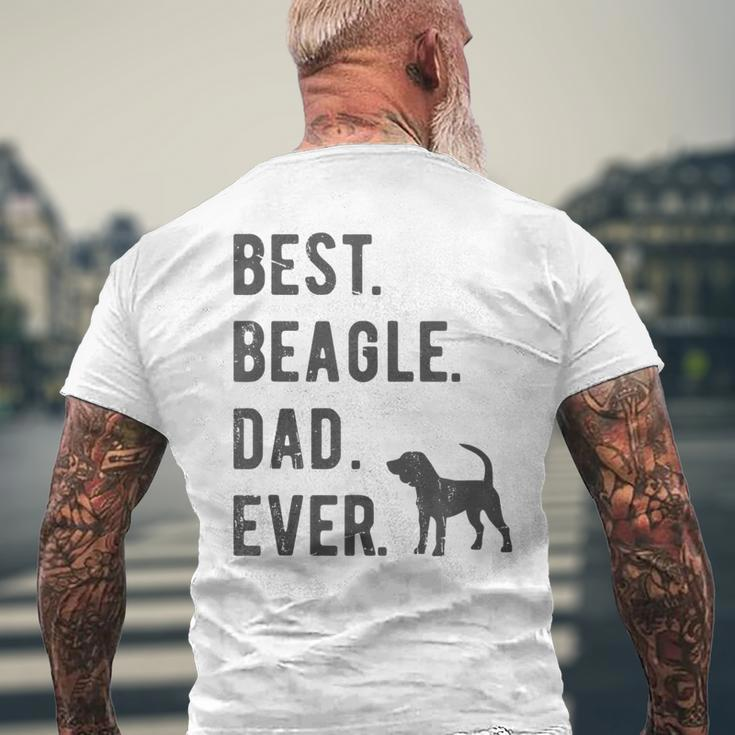 Best Beagle Dad Ever Funny Beagle Dog Lovers Dad Gift Gift For Mens Mens Back Print T-shirt Gifts for Old Men