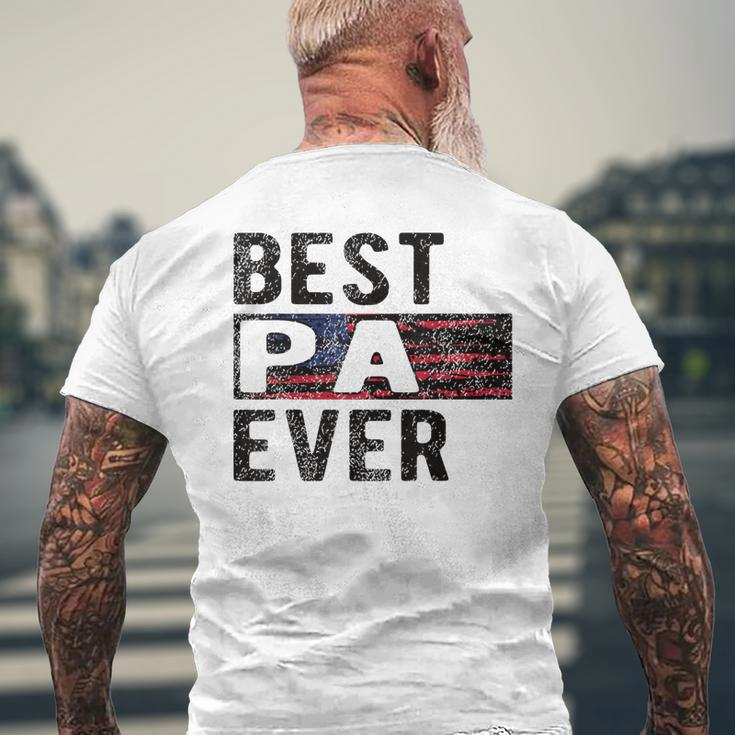 Best Pa Ever Proud Pa Grandpa Gift For Mens Mens Back Print T-shirt Gifts for Old Men