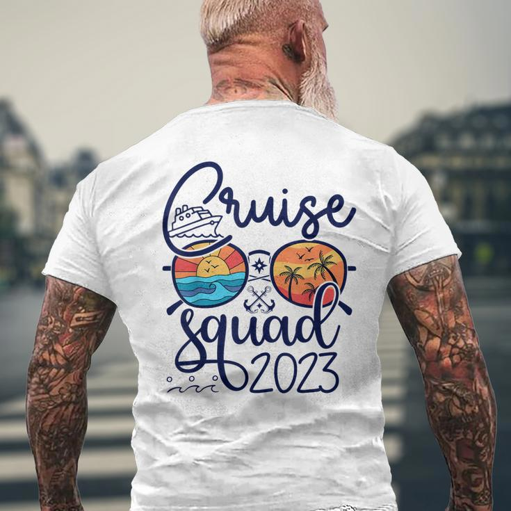 Cruise Squad 2023 Vacation Matching Family Group Squad Men's Back Print T-shirt Gifts for Old Men