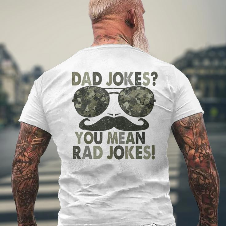 Dad Joke You Mean Rad Jokes Funny Fathers Day Vintage Mens Back Print T-shirt Gifts for Old Men