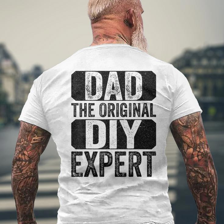 Dad The Original Do It Yourself Diy Expert Fathers Day Men's Back Print T-shirt Gifts for Old Men
