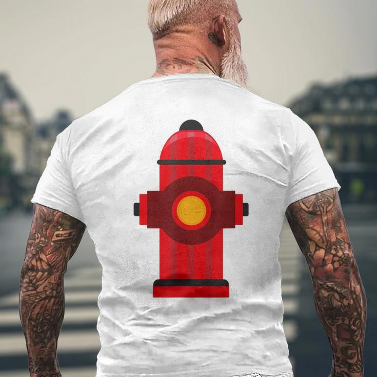Fireman Fire Hydrant Fire Fighter Men's T-shirt Back Print Gifts for Old Men