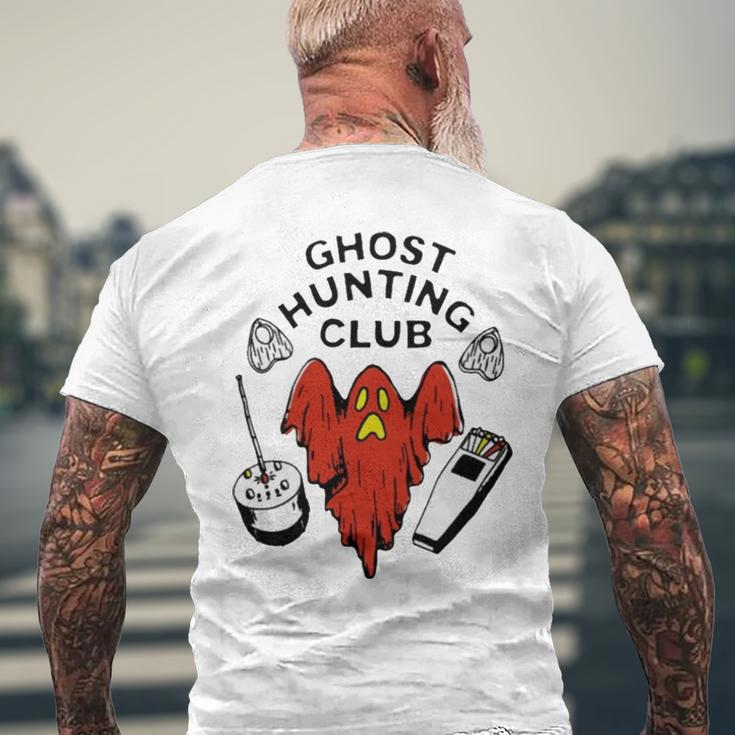 Ghost Hunting Club BaseballMen's Back Print T-shirt Gifts for Old Men
