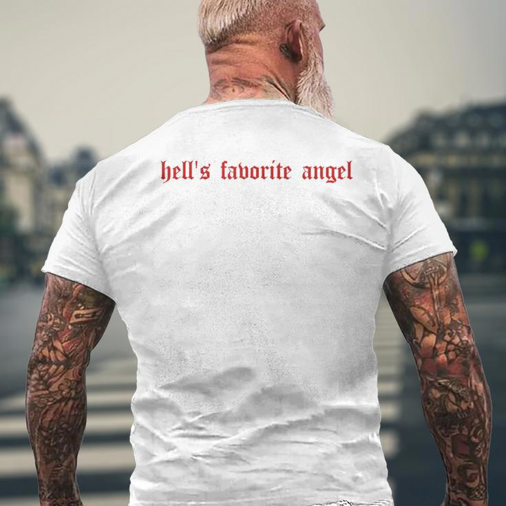 Hells Favorite Angel Hells Favorite Angel Men's Back Print T-shirt Gifts for Old Men