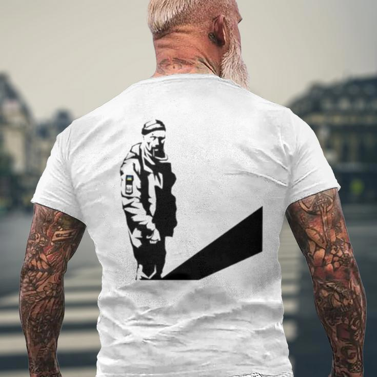 Hero Of Ukraine Oleksandr Matsiyevsky Men's Back Print T-shirt Gifts for Old Men