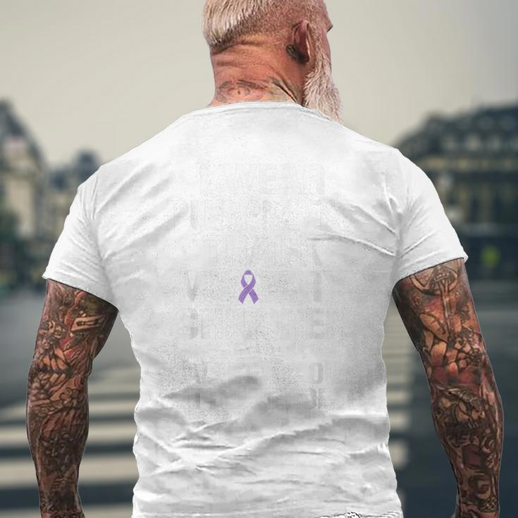 Military Child Month Purple Up Pride Brave HeroesMen's T-shirt Back Print Gifts for Old Men