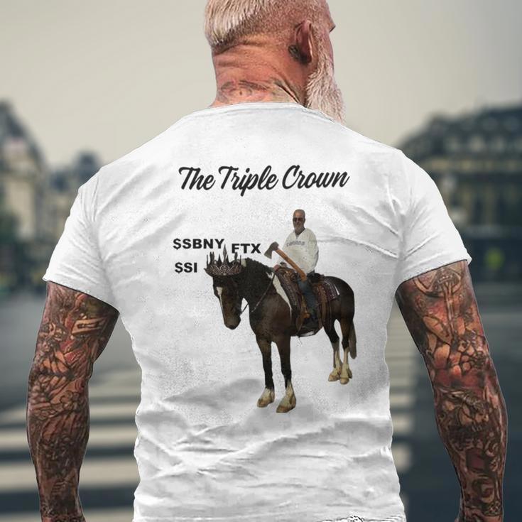 The Triple Crown Sbny Ftx Si Men's Back Print T-shirt Gifts for Old Men