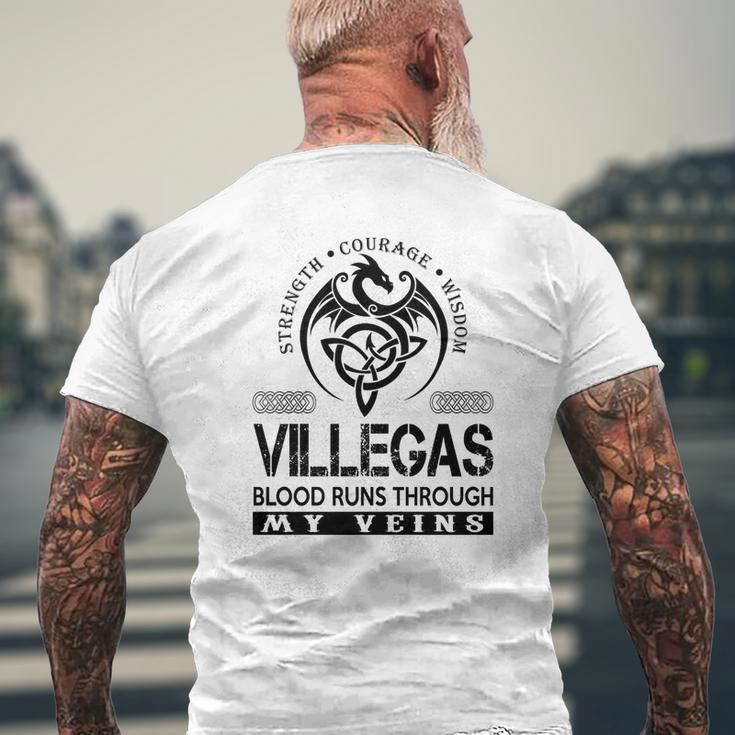 Villegas Blood Runs Through My Veins Men's T-shirt Back Print Gifts for Old Men