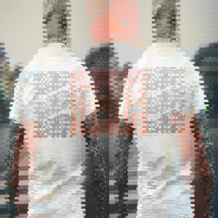 Vintage Howdy Western Life Rodeo Country Music Cowgirls Men's Back Print T-shirt Gifts for Old Men Vintage Howdy Western Life Rodeo Country Music Cowgirls Men's Back Print T-shirt Gifts for Old Men