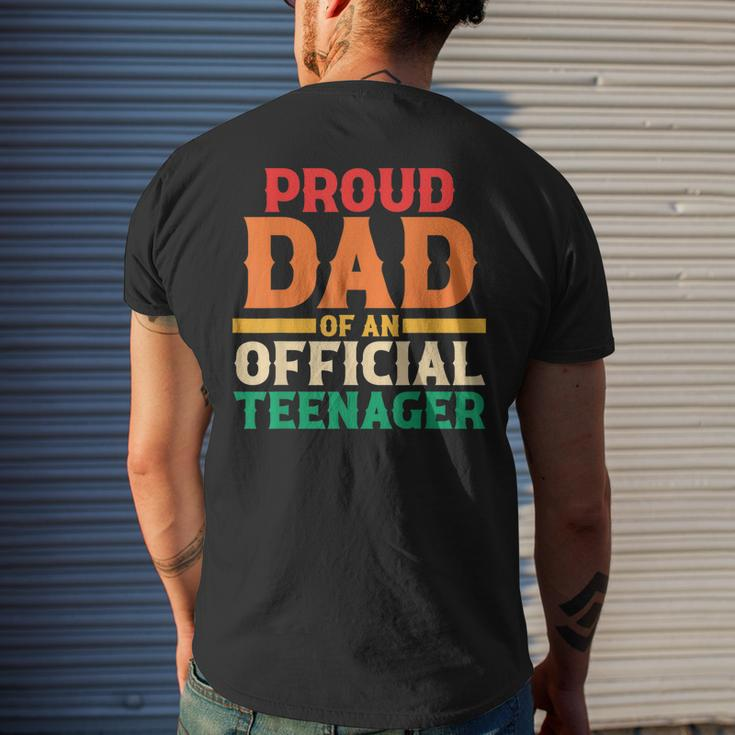 13Th Birthday 13 Years Old Proud Dad Of An Official Nager Mens Back Print T-shirt Gifts for Him