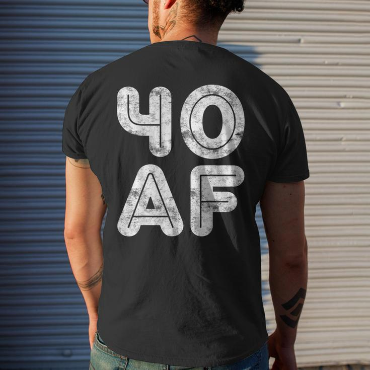 40 Af 40Th Birthday Shirt Men's Back Print T-shirt Gifts for Him