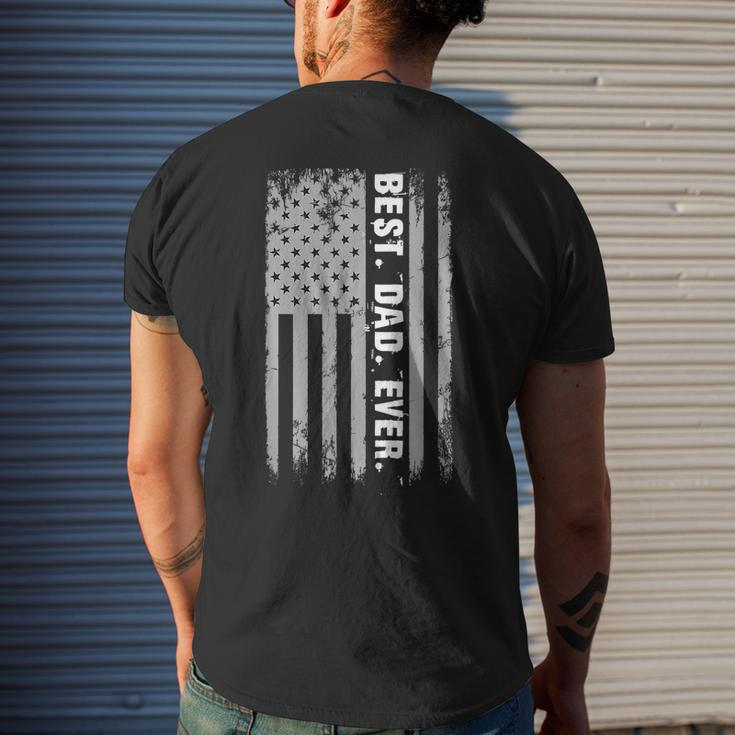 4Th Of July Dad Us American Flag Fourth Patriotic Usa Mens Back Print T-shirt Gifts for Him