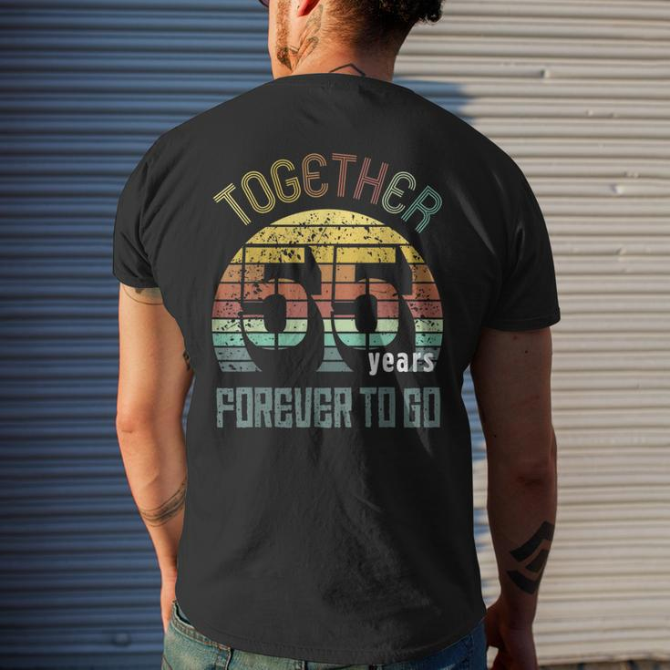 55Th Years Wedding Anniversary For Couples Matching 55 Men's T-shirt Back Print Gifts for Him