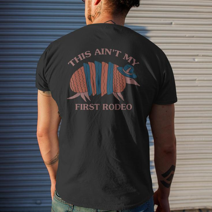 This Aint My First Rodeo Armadillo Quote Men's Back Print T-shirt Gifts for Him