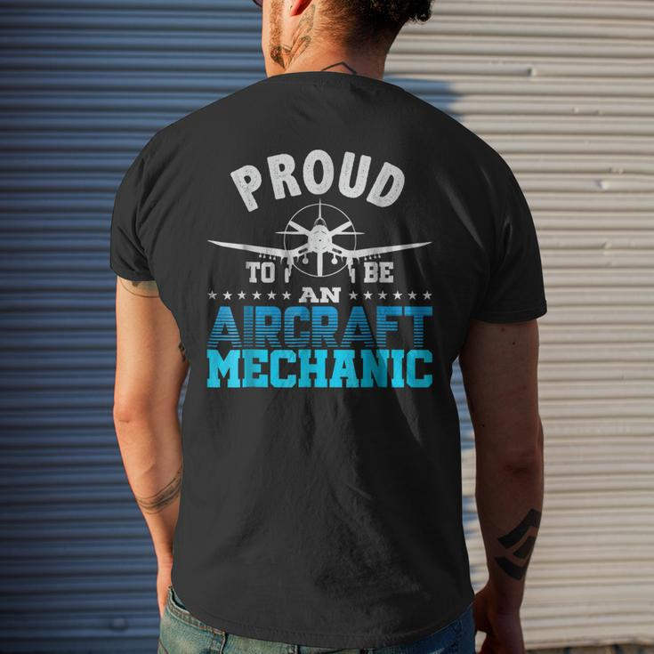 Aircraft MechanicAirplane Aviation Engineer Gift Mens Back Print T-shirt Gifts for Him