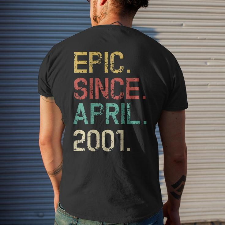 April 2001 18Th Birthday Vintage Epic Men's Back Print T-shirt Gifts for Him