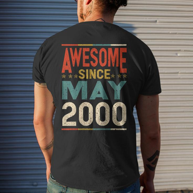 Awesome Since May 2000 Shirt 2000 19Th Birthday Shirt Men's Back Print T-shirt Gifts for Him