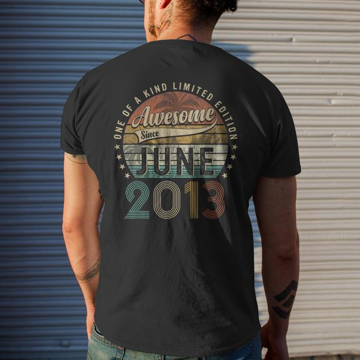 Awesome Since June 2013 10Th Birthday Gifts For 10 Year Old Mens Back Print T-shirt Gifts for Him