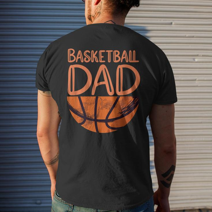 Mens Basketball Dad - Basketball Player Vintage Basketball Men's T-shirt Back Print Gifts for Him