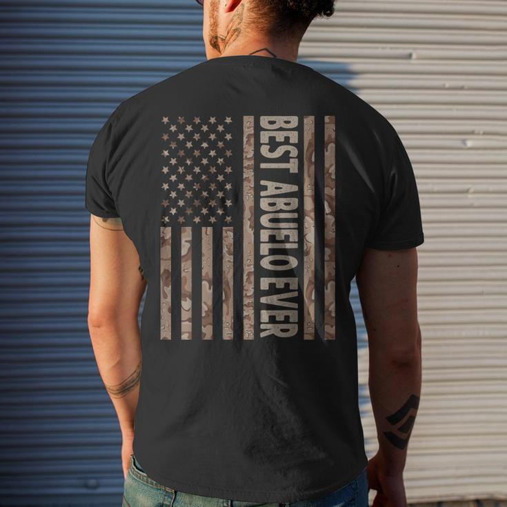 Best Abuelo Ever Us American Flag Funny Grandpa Fathers Day Gift For Mens Mens Back Print T-shirt Gifts for Him