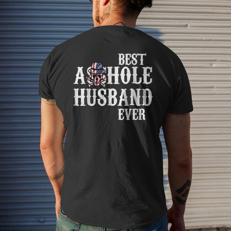 Best Asshole Husband Ever For Dad Men's Back Print T-shirt Gifts for Him