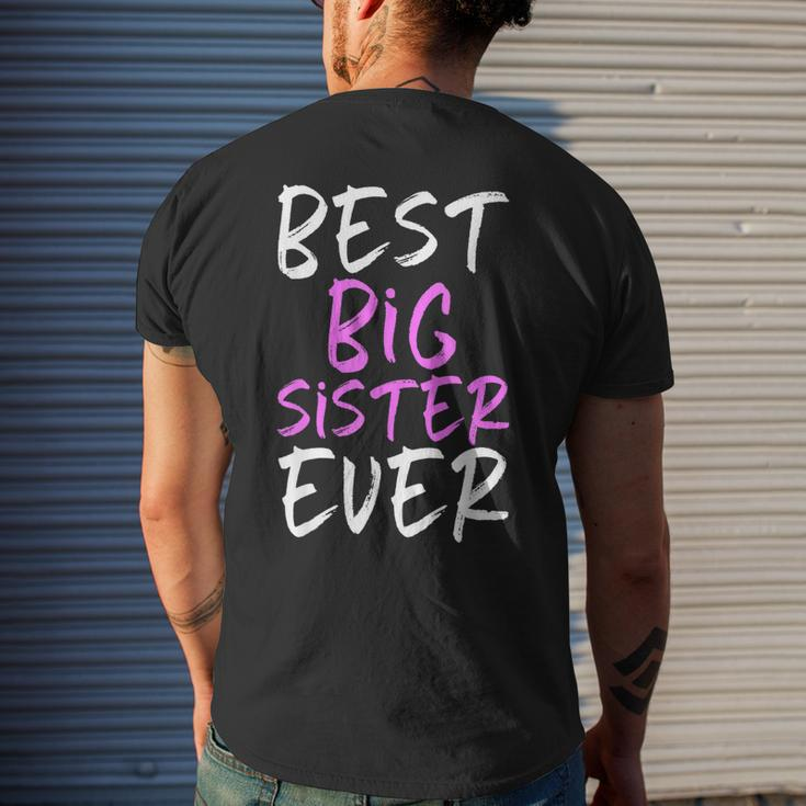Best Big Sister Ever Cool Funny Mens Back Print T-shirt Gifts for Him
