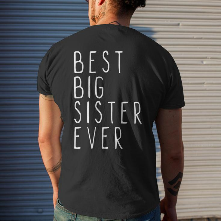 Best Big Sister Ever Funny Cool Mens Back Print T-shirt Gifts for Him