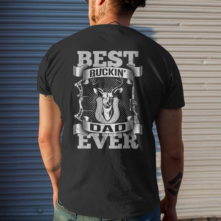 Best Buckin Dad Ever For Dads Men's Back Print T-shirt Gifts for Him