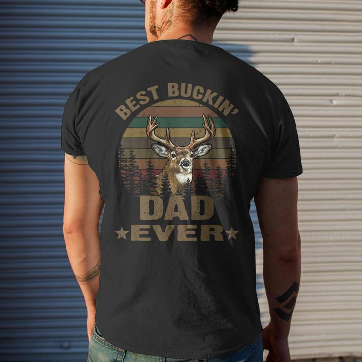Best Buckin Dad Ever Deer Hunting Bucking Fathers Day Mens Gift For Mens Mens Back Print T-shirt Gifts for Him