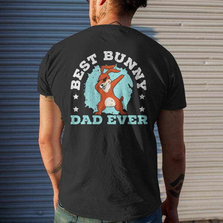 Best Bunny Dad Ever Rabbit Lover Fathers Day Daddy Gift For Mens Mens Back Print T-shirt Gifts for Him