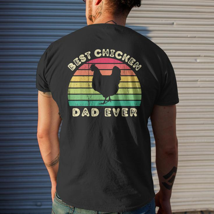 Best Chicken Dad Ever For Men Fathers Day Mens Back Print T-shirt Gifts for Him