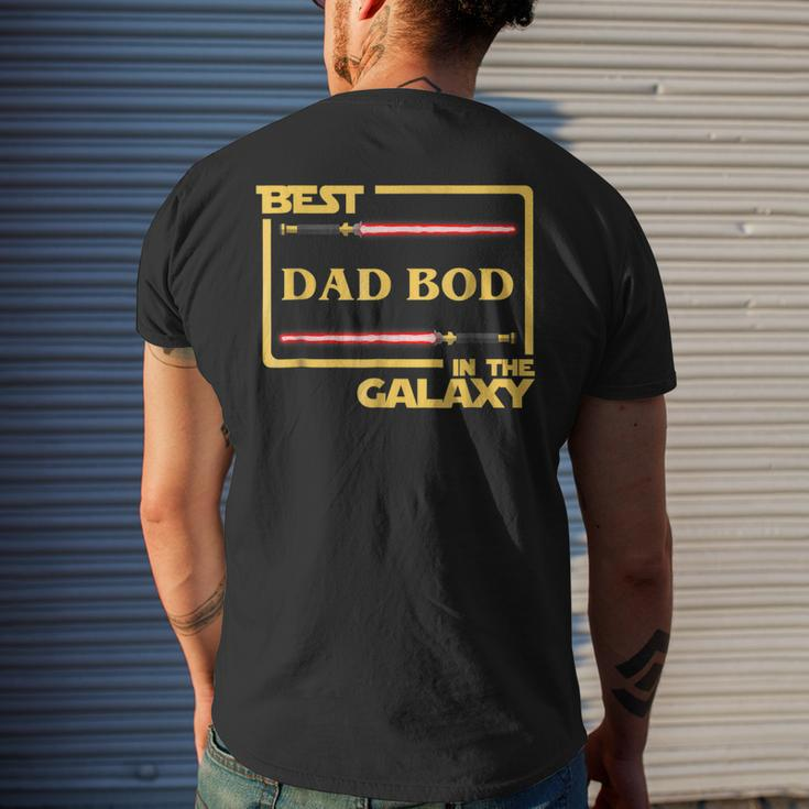 Best Dad Bod In Galaxy Dadbod Birthday Men's Back Print T-shirt Gifts for Him