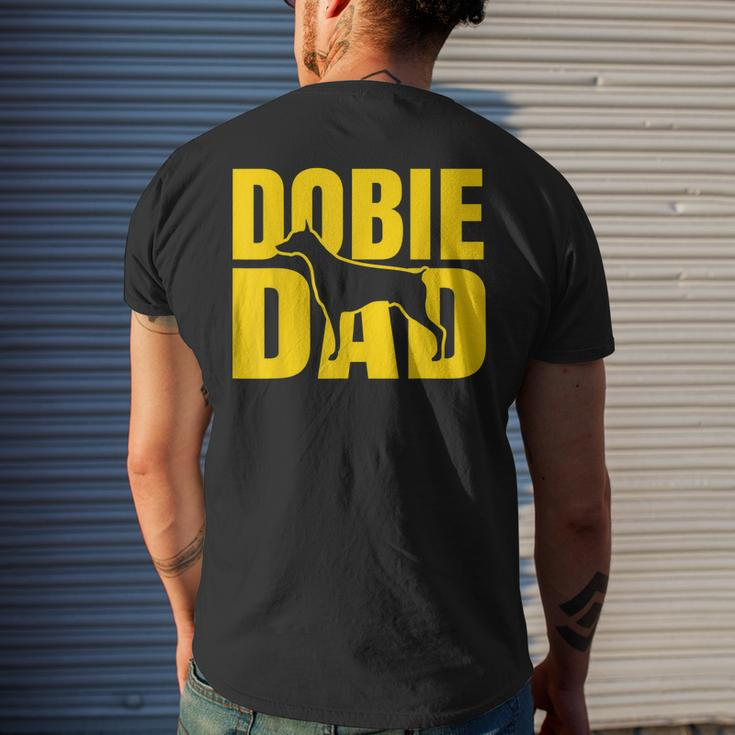 Best Dobie Dad Ever Doberman Pinscher Dog Father Pet Men's Back Print T-shirt Gifts for Him