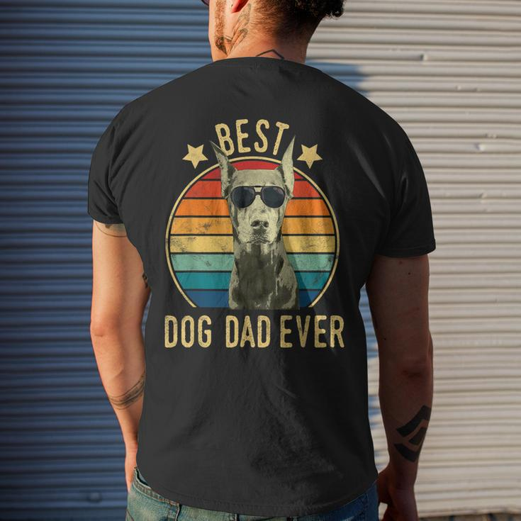 Best Dog Dad Ever Doberman Pinscher Fathers Day Men's Back Print T-shirt Gifts for Him