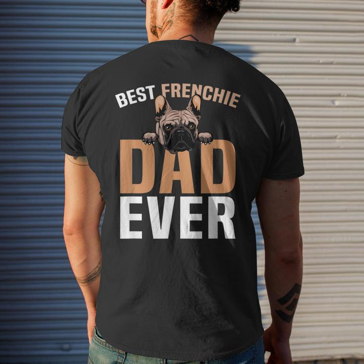 Best Frenchie Dad Ever French Bulldog Cute Men's Back Print T-shirt Gifts for Him