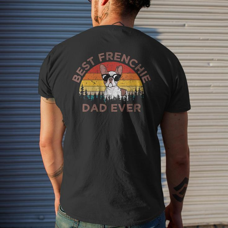 Best Frenchie Dad Ever French Bulldog Dog Owner Men's Back Print T-shirt Gifts for Him