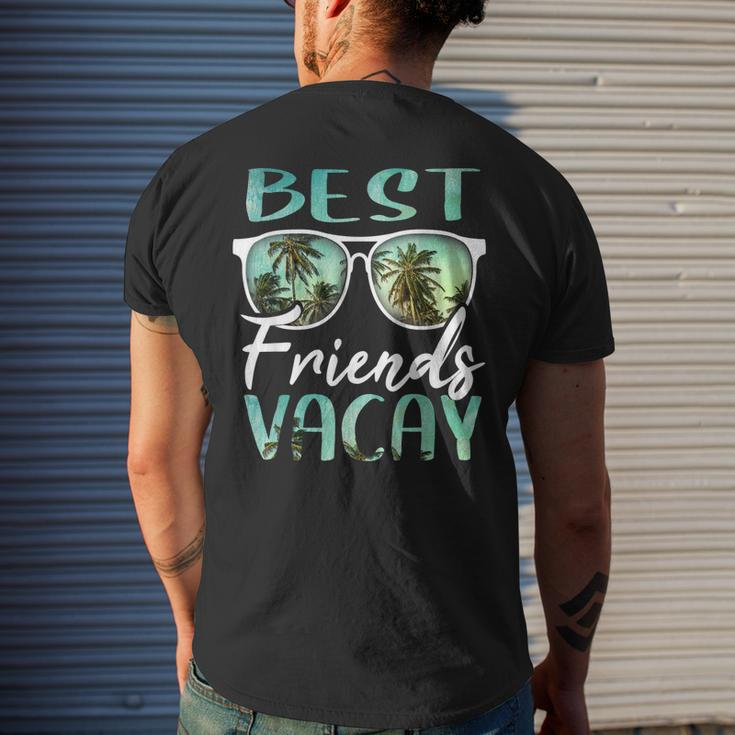 Best Friends Vacay Vacation Squad Group Cruise Drinking Fun Men's Crewneck Short Sleeve Back Print T-shirt Gifts for Him