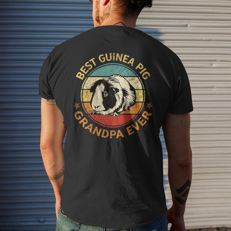 Best Guinea Pig Grandpa Ever Funny Fathers Day Gift For Mens Mens Back Print T-shirt Gifts for Him