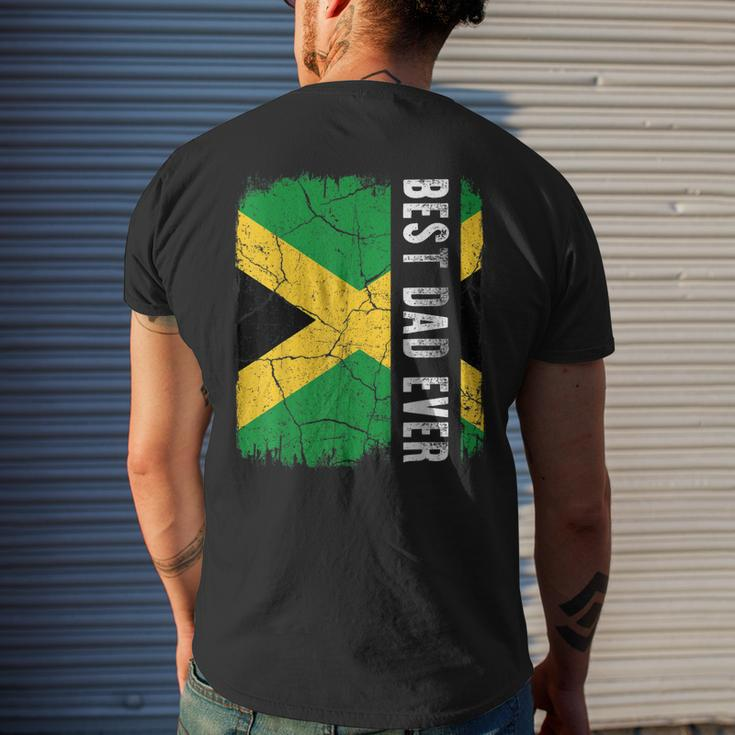 Best Jamaican Dad Ever Jamaica Daddy Fathers Day Men's T-shirt Back Print Gifts for Him