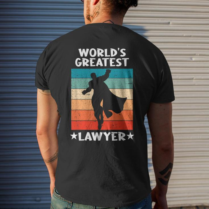Best Lawyer Ever Worlds Greatest Lawyer Mens Back Print T-shirt Gifts for Him