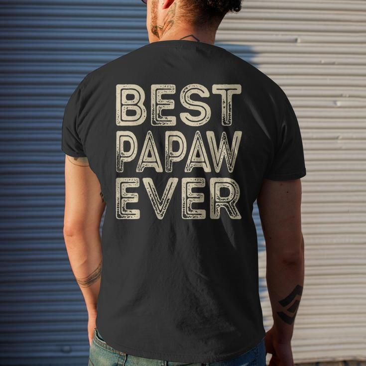Best Papaw Ever Grandpa Dad Fathers Day Men's Back Print T-shirt Gifts for Him
