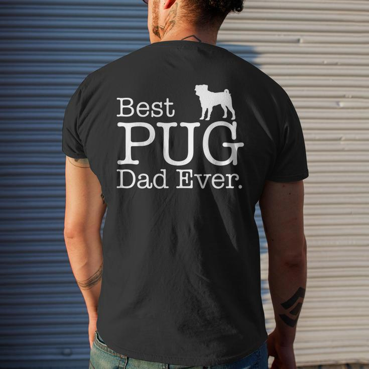 Best Pug Dad EverPet Kitten Animal Parenting Men's Back Print T-shirt Gifts for Him